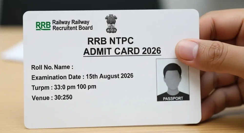 RRB NTPC Admit Card 2026