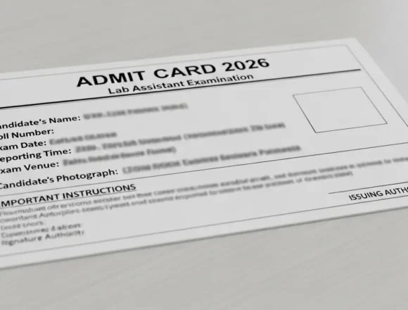 Lab Assistant Admit Card 2026